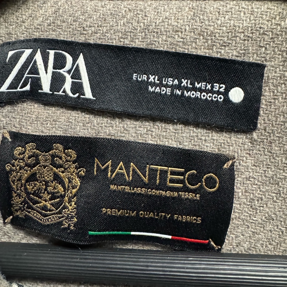 Zara grey Wool Blend Outerwear